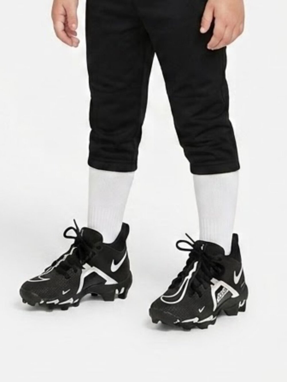 Nike Techwear Alpha Menace 3 Shark Black Football Cleats Youth Size 12C